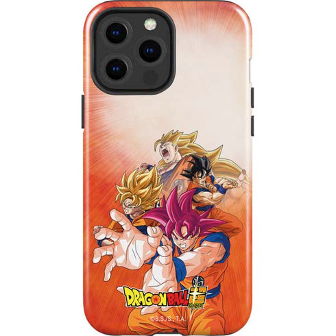 Dragon Ball Super Goku Evolution iPhone 15 Pro Max Impact Case